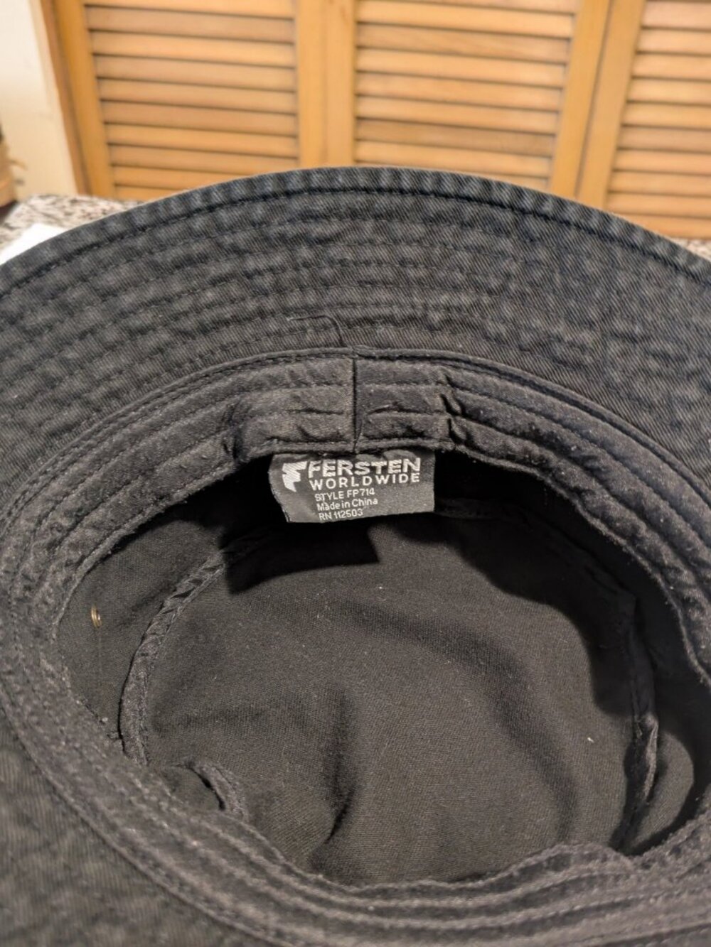 Black Bucket Hat Amazon Logo One Size